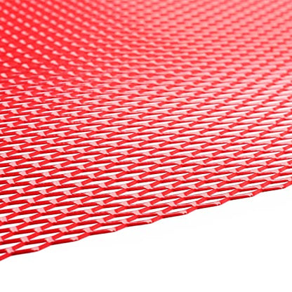 AggAuto Universal 40"x13" Car Grill Mesh 6x12mm Rhombic Hole Red | Aluminum Alloy Automotive Grille Insert Bumper, One of the Most Multifunctional Shape Grids 100x33cm - size: 6x12mm Rhombus - Red