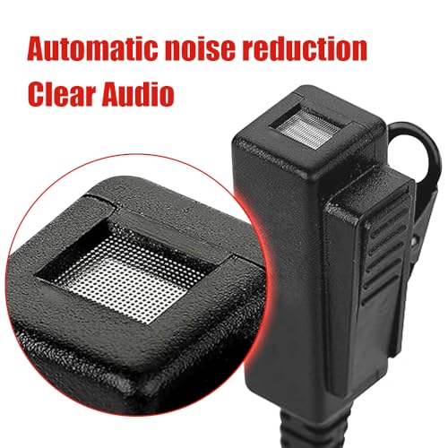 2Pack Walkie Talkies Earpiece with Mic Comfortable Acoustic Tube 2-Pin Headset with Mic Two Way Radio Earpiece for Baofeng UV-5R BF-888S,UV82 Retevis H777 RT22 - color: 2pcs