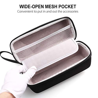 LotFancy Hard Case Fits for Bose SoundLink Mini/Mini 2 Bluetooth Speaker with Soft Silicone Cover Mesh Pocket for Accessories, Black