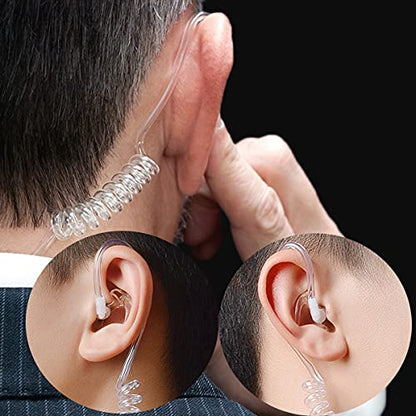 HYS Surveillance 2 Way Radio Earpiece Acoustic Coil Ear Tube Headset for Motorola XPR 6000 XPR6500 XPR6550 XPR 7000 XPR 7550 XiR-P8200 XiR-P8268 Walkie Talkie (Beige) - color: Beige