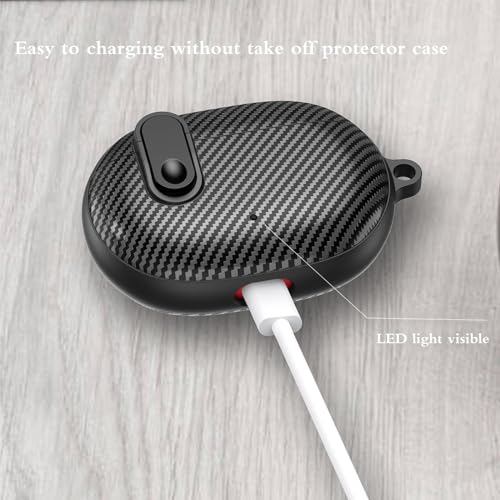 Beats Studio Buds/Studio Buds Plus Case Cover 2021/2023 Men Lock Clip with Clean Kit, GARTOO Protective Case and Cleaning Pen Compatible with Beat Studio Bud Plus for Women Girls Kids Black - color: Black