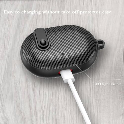 Beats Studio Buds/Studio Buds Plus Case Cover 2021/2023 Men Lock Clip with Clean Kit, GARTOO Protective Case and Cleaning Pen Compatible with Beat Studio Bud Plus for Women Girls Kids Black - color: Black