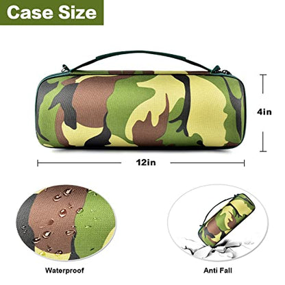Hard Travel Case for JBL Charge 4/ Charge 5 Waterproof Bluetooth Speaker. Carrying Storage Bag Fits Charger and USB Cable - Squad Camo (Case Only) - color: Squad Camo