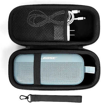 Hard Travel Speaker Case for Bose SoundLink Flex Speaker,For Anker Soundcore Motion 300 Wireless Hi-Res Portable Speaker,Waterproof and Drop-Proof, Box Only (Black)…