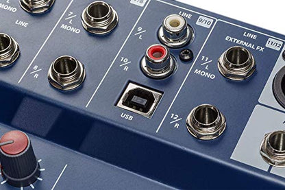 Soundcraft Notepad-12FX Small-format Analog Mixing Console with USB I/O and Lexicon Effects | 12-channel analog mixer with USB interface and Lexicon effects for musicians, podcasters and audio engineers - size: 12-channel mixer