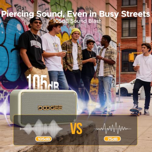 Field Rush Portable Speakers, 130W Peak Wireless Speaker with 2.1 Stereo Sound, Big Sound and Deep Bass, 28H Playtime Outdoor Speaker, IP67 Waterproof, TWS Pairing EQ Modes for Home/Party/Beach White - color: White