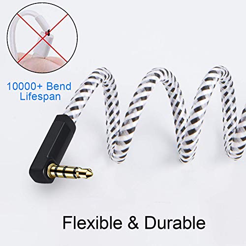 CableCreation Headphone Extension Cable, TRRS 3.5mm Audio Extension Cable | Male to Female 90 Degree Extension Cord 4-Conductor(Microphone) for Car Headphones,Speaker,Laptops,Smart Phones, 6 Feet - size: 6 Feet