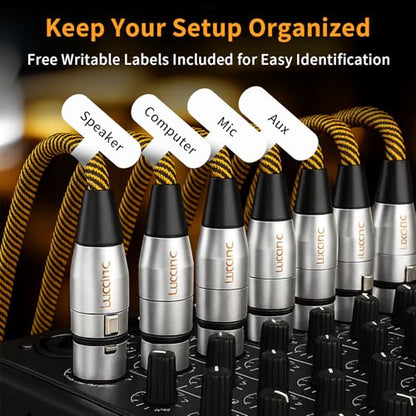 Balanced XLR to 1/4 Inch TRS Audio Cable, Pro Patch Cord for Studio Mixers & Monitors - 6.35mm to XLR Male, 3.3ft (1m) Noise-Free - size: 3.3 Feet, style: XLR Male to 6.35mm