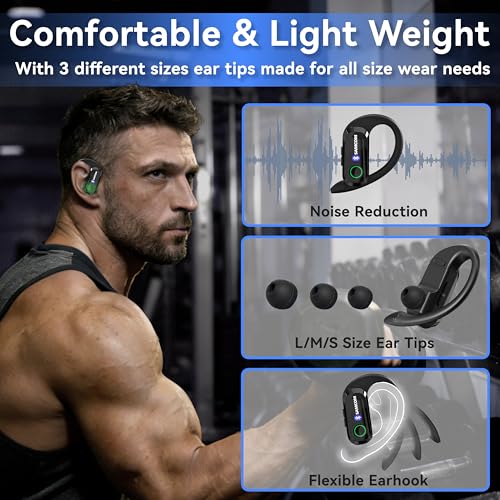 SAMCOM X7 Bluetooth Earpiece for Walkie Talkies Phone, 2 Pin K Plug Dongle | Wireless Headset with Mic for FPCN10A/FPCN30A/FPCN20A Two Way Radios, 6-8 Work Hours for Back to School (Radios Not Included)
