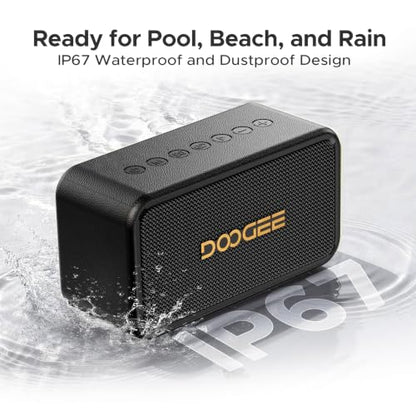 Field Rush Portable Speakers, 130W Peak Wireless Speaker with 2.1 Stereo Sound, Big Sound and Deep Bass, 28H Playtime Outdoor Speaker, IP67 Waterproof, TWS Pairing EQ Modes for Home/Party/Beach Black - color: Black
