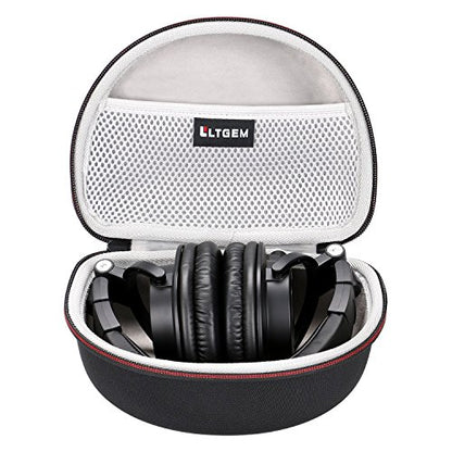 Case for Audio-Technica ATH-M50X/M40x/M30x/M50XBT2/M50xSTS Headphone Gray | Hard Carrying Travel Case for Audio-Technica Headphone - color: 1.Black+Grey