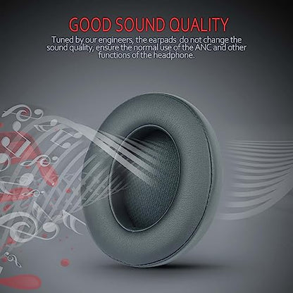 Replacement Ear Pads for Beats Studio 3 & Studio 2, Upgraded Beats Studio 3 Replacement Parts and Beats Headphones Accessories, Compatible with B0500 B0501 Wired/Wireless Models, Grey - color: Grey