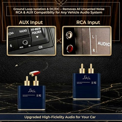 SLASH 5 LDAC Bluetooth to RCA Audio Receiver | Hi-Fi Wireless DAC with aptX Adaptive, HD, AAC, stereo 3.5 Aux & Headphone Amp