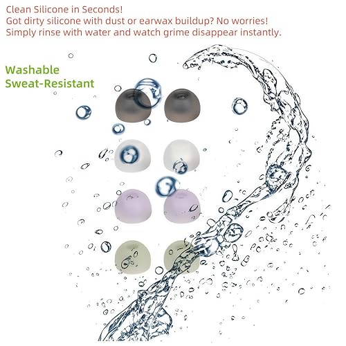 Galaxy Buds 2 Ear Tips Ultra Comfort Noise Cancelling Replacement - color: Black