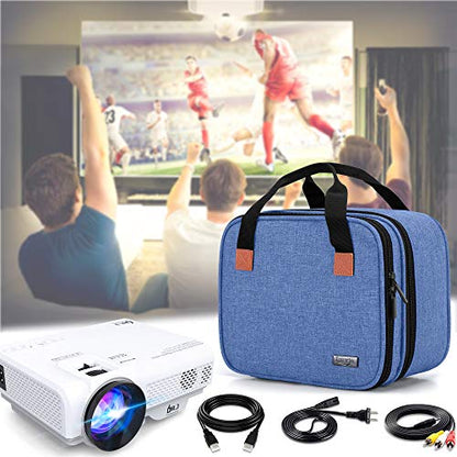 LUXJA Carrying Bag Compatible with DR.J Mini Projector, Blue - color: Blue