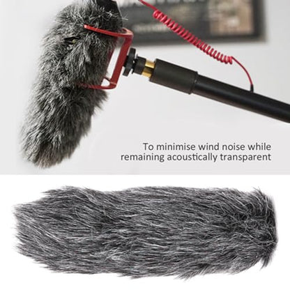 Windscreen Muff, Microphone Windshield, Furry Microphone Windscreen for VideoMic GO Outdoor Recorder