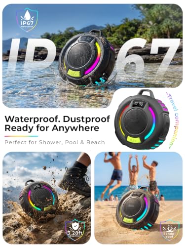 havit Bluetooth Shower Speaker IP67 Waterproof Portable Speakers Wireless