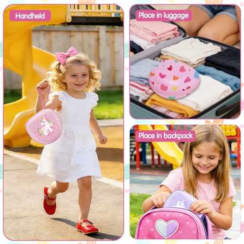 Kids Headphones Case for Folding Headphone, Star Pink(Case Only) | Compatible with iClever BTH12/HS19/BTH26/JoySpark-T5/Candy Bila BH03/EarFun/IMYB/MIDOLA MD-B01/noot Products Kids Headphones - color: Star Pink