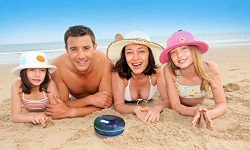 HROMEN Bluetooth Speaker,2nd Gen IPX7 Waterproof Bluetooth Speakers, Bathroom Shower Speaker,Wireless Cool Cracking Backlit, Suction Cup,Outdoor Speaker, Good Gift,Green
