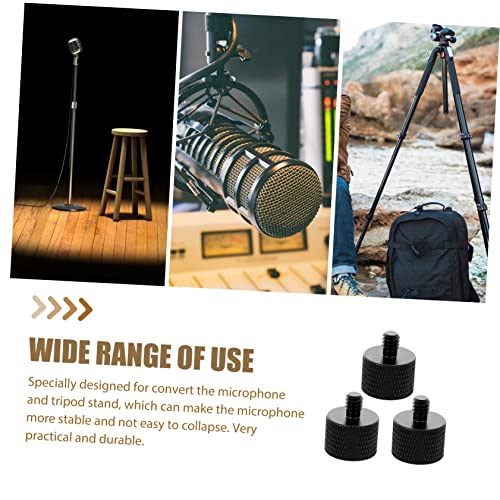 Abaodam Microphone Arm Desk Mount Screw Adapter 5/8 to 1/4 Thread Metal Screw Set