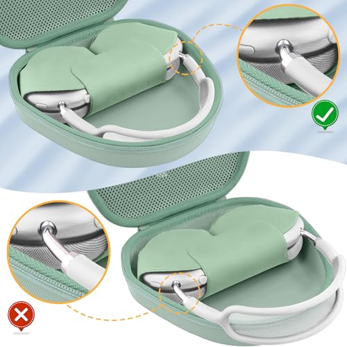 Hard Case for Apple AirPods Max 2/AirPods Max Wireless Headphones - color: Green Case