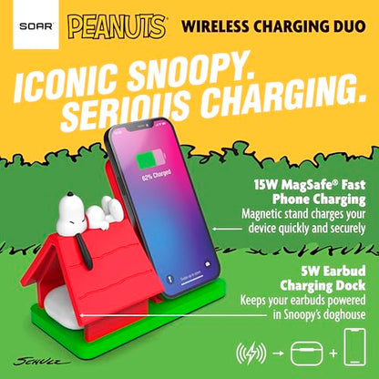 Peanuts Snoopy Wireless Charging Station- Red Dog House