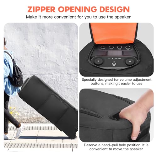 LEFOR·Z Speaker Case Compatible with JBL PartyBox Ultimate,Bottomless Cover | Portable Speaker Dust Cover Storage Bag Fits PartyBox Ultimate for Outdoor Travel,Cover Only(Without Pull Rod & Wheels) - size: Fits for JBL PartyBox Ultimate