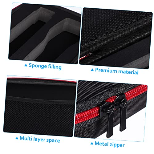 Abaodam Microphone Storage Bag with Anti-slip Rings Padded Case for Mic Zip Microphone Cover Carry Case for Recording and Live Performance