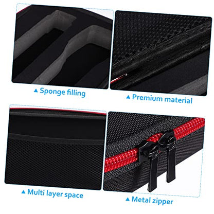 Abaodam Microphone Storage Bag with Anti-slip Rings Padded Case for Mic Zip Microphone Cover Carry Case for Recording and Live Performance