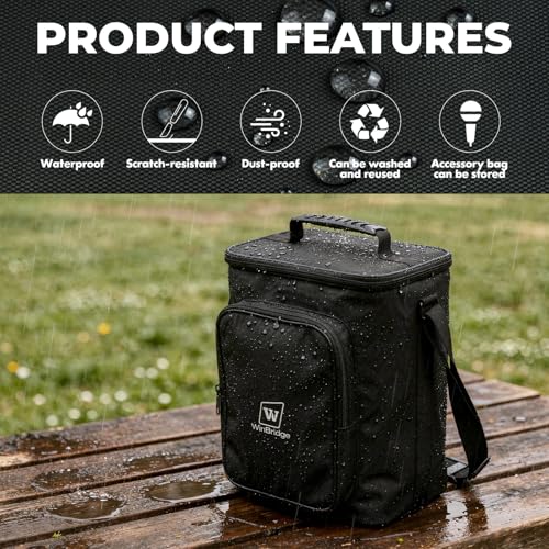 Carrying Case for S99 Voice Amplifier,Portable Speaker Microphone Combo Bag | Designed for S99 microphone speaker Set, this protective case offers padded protection, accessory storage and easy carrying.