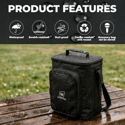 Carrying Case for S99 Voice Amplifier,Portable Speaker Microphone Combo Bag | Designed for S99 microphone speaker Set, this protective case offers padded protection, accessory storage and easy carrying.