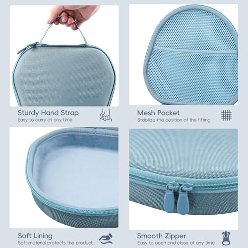 khanka Hard Carrying Case for Apple AirPods Max 2/Apple AirPods Max Wireless Over-Ear Headphones,Light Blue Case - color: Light Blue