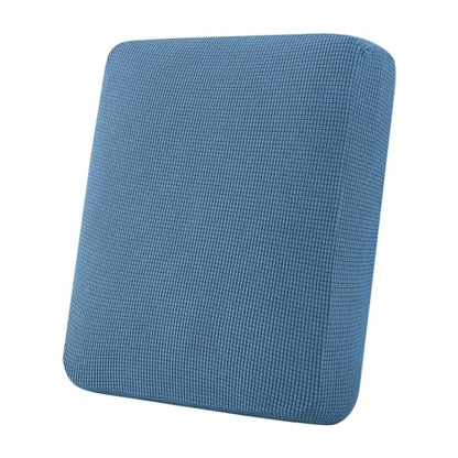 Flamingo P Super Stretch Couch Cushion Cover 1 Pack Individual Seat Slipcover with Elastic Bottom, Machine Washable Furniture Protector (1 Seat Cushion Cover, Dusty Blue) - color: Dusty Blue, size: 1 Seat Cushion Cover