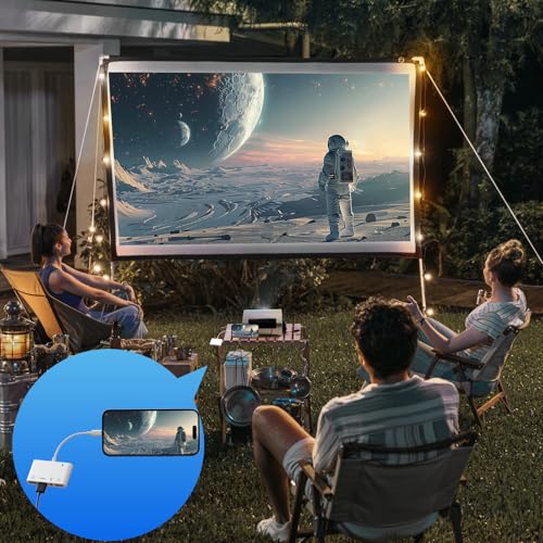 Lightning to HDMI Adapter for iPhone/iPad to TV Dual USB OTG Adapter