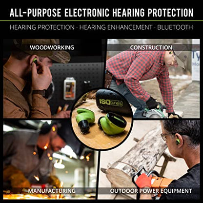 ISOtunes Free Aware Bluetooth Hearing Protection, OSHA Compliant Earbuds | True wireless earbuds, Audio Passthrough Technology, level-dependent listening, compact in-ear design