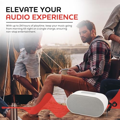 Portable Bluetooth Speakers Wireless Waterproof Bluetooth Speaker with Built in Mic 24 Hours Battery Life Loud Stereo Sound Deep Bass Mini Speaker for Home
