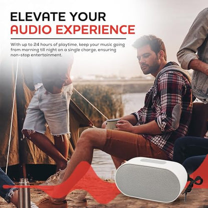 Portable Bluetooth Speakers Wireless Waterproof Bluetooth Speaker with Built in Mic 24 Hours Battery Life Loud Stereo Sound Deep Bass Mini Speaker for Home