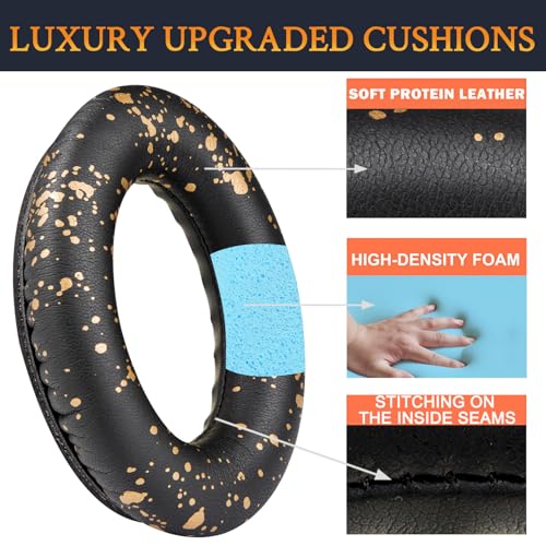 SoloWIT Earpads for Bose Headphones - Black Gold - color: Black Gold