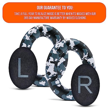 WC PadZ NC700 - Upgraded Ear Pads for Bose 700 Noise Cancelling (NC700) | Made by Wicked Cushions | Softer PU Leather, Luxurious Memory Foam, Added Thickness, Extra Durable | Snow Camo - color: Snow Camo