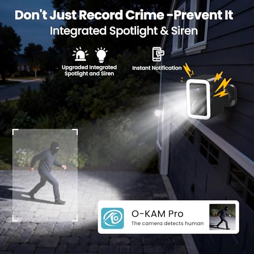 aidowocam 2K Security Cameras Wireless Outdoor Weatherproof IP66,Color Night Vision,AI Motion Detection & Spotlight Siren Alarm,2-Way Audio Battery Powered Outside Cameras for Home Security(2 Pack)