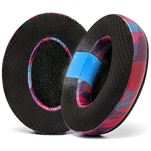 WC Freeze - Cooling Gel Earpads for ATH M50X / SteelSeries Arctis/HyperX | Made by Wicked Cushions | Fits SteelSeries Arctis/ATH M50X, Turtle Beach Stealth & More. Cool for Longer | Purple Speed Racer - color: Purple Speed Racer