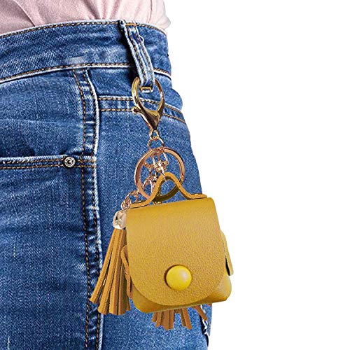 MODOS LOGICOS PU Leather Charging Cover for Apple AirPods 1/2 With Drooping Tassels - Yellow - color: Yellow(PU)