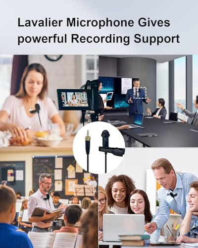 3.5mm TRS Lavalier Mic for Sennheiser Systems EW300, 1.5M | Omnidirectional Lapel Microphones With Crisp Sound Pickup, For Youtube, Vlogging, Live Streaming, Interviews