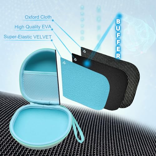 Kids Headphones Case Compatible with JBL/iClever Headphone,Green,Case Only | Compatible with JBL Junior JR 320 320BT/iClever BTH12 HS19 BTH20 BTH22 BTH26/Candy Bila/Acer/MIDOLA/JoySpark Etc Headphone - color: Mint Green