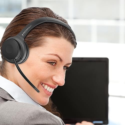 Morpheus 360 Advantage Wireless Mono Headset with Detachable Boom Microphone HS6200MBT, Bluetooth Headphones, UC Compatible, 30H Playtime, Black