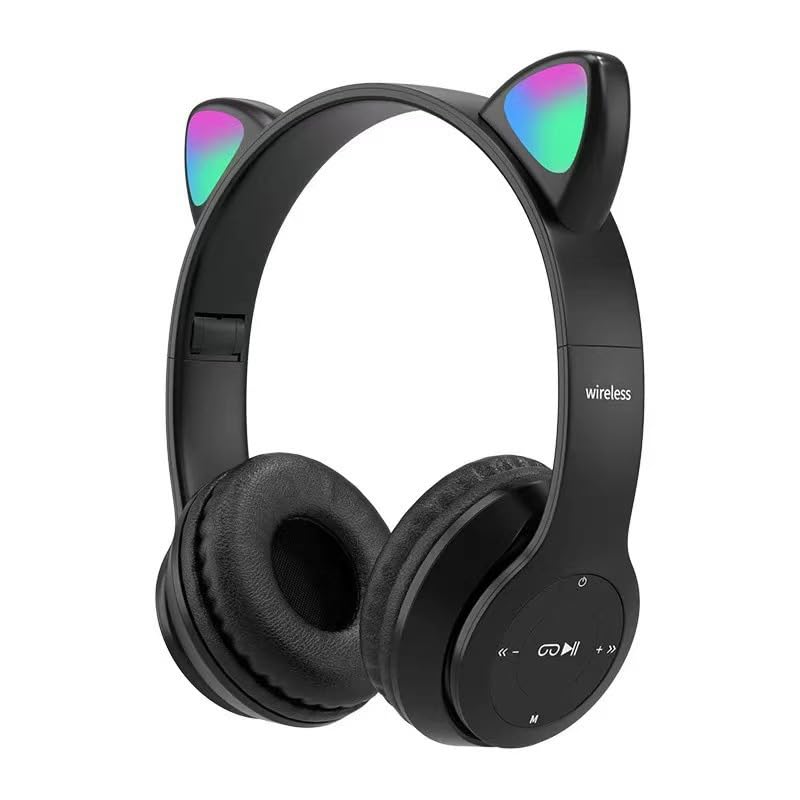 Upgraded Hybrid Noise Cancelling Headphones Over Ear with Transparent Modes Wireless Bluetooth with Mic Soft-Earpads Hi-Fi Audio Deep Bass Comfortable Fit Long Playtime for Home Office Travel Black