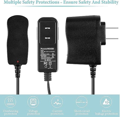 12V AC/DC Adapter Compatible with Fiio K7 BT K7BT Balanced HiFi DAC Bluetooth Headphone Amplifier 12VDC DC12V 12volt 12.0 Volts Power Supply Cord Charger Cable PSU Mains