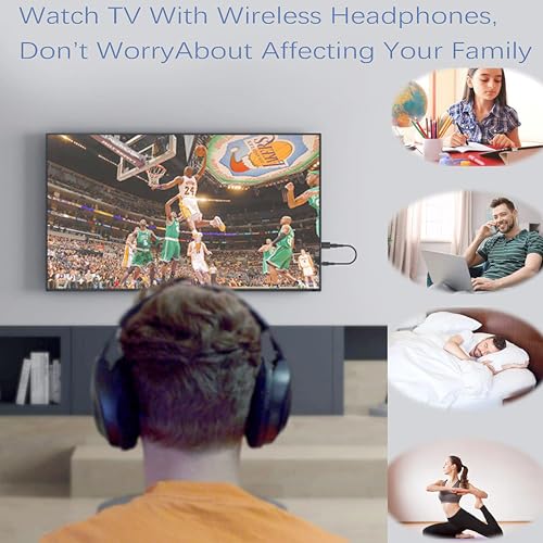 USB BT5.0 Adapter 4 in 1 Wireless Stereo Audio Adapter | Receiver Transmitter with 3.5mm AUX Cable for Speaker PC Car TV Home Audio System
