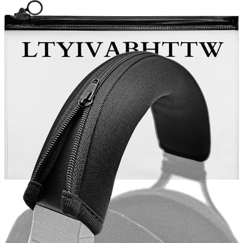 Protective Headband Cover for Corsair Virtuoso Wireless, XT, and SE Gaming Headsets - Machine Washable, No More Flaking Leather (Black)