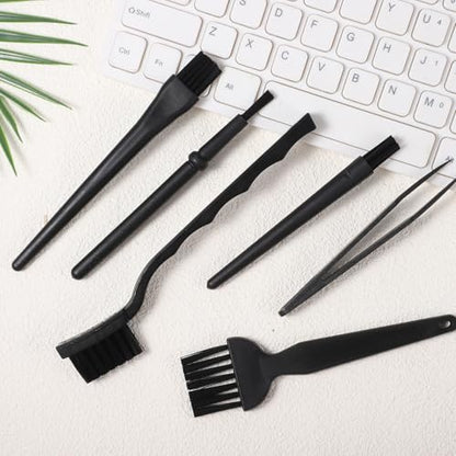 Keyboard Brush Anti Static Brush 6PCS Mini Keyboard Cleaning Brushes Kit Electronic Dust Cleaning Brushes for Computer Motherboard Camera Small Space Remover for Mechanical Keyboards